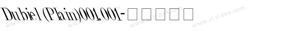 Dubiel (Plain)001.001字体转换